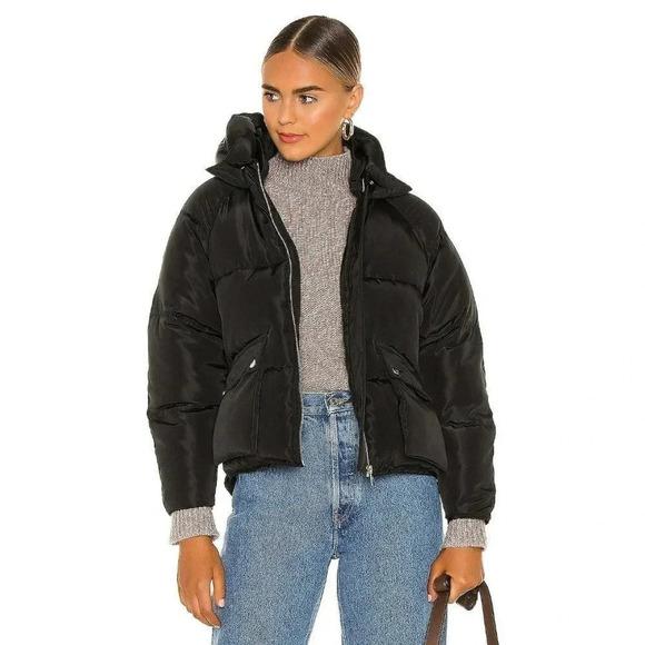 NWT Toast Society Pluto Womens Hood Cold Weather Puffer Jacket Black Size S $239 - Picture 1 of 6